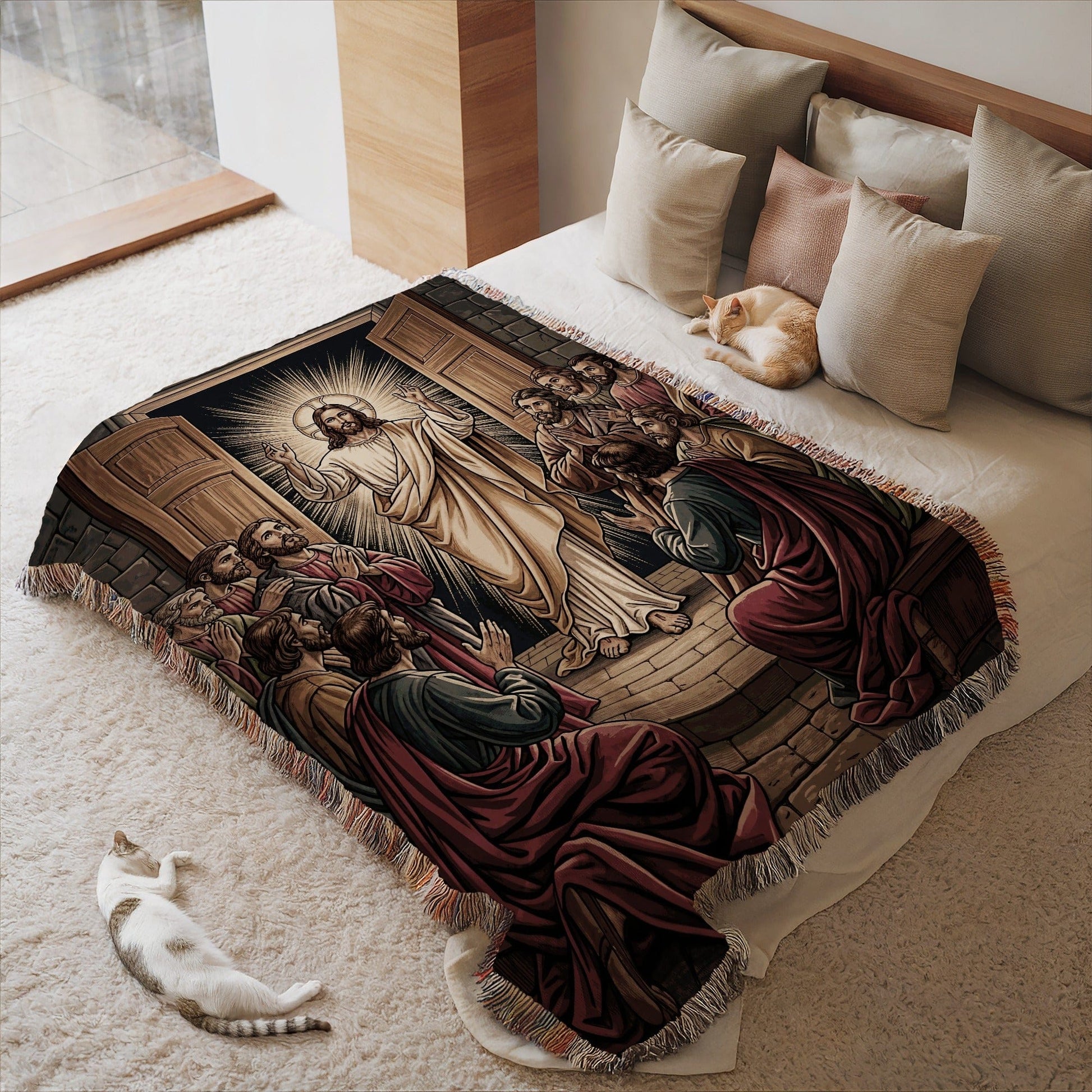 Religious Jesus and Disciples Bed Blanket product