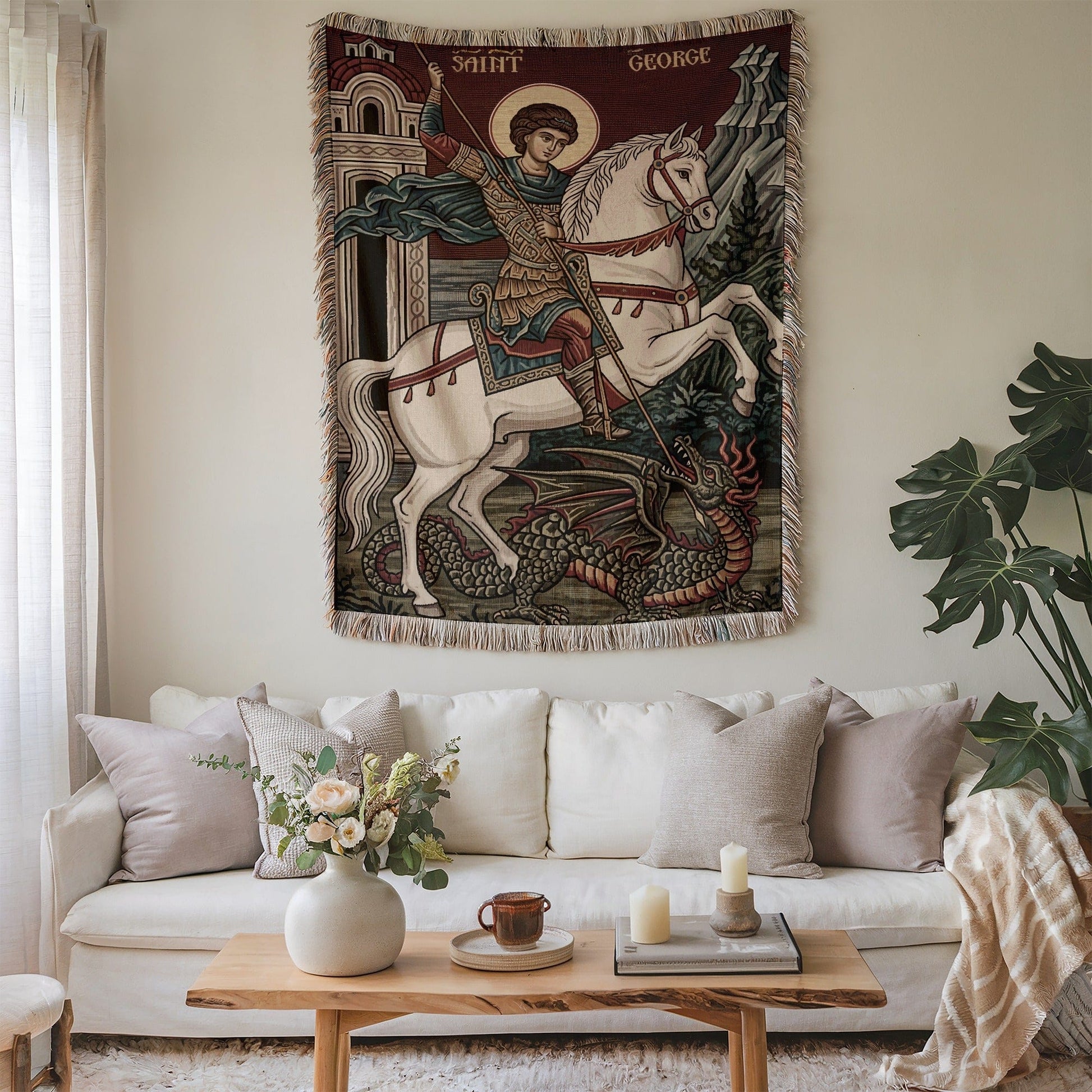Saint George Tapestry Decor for Home