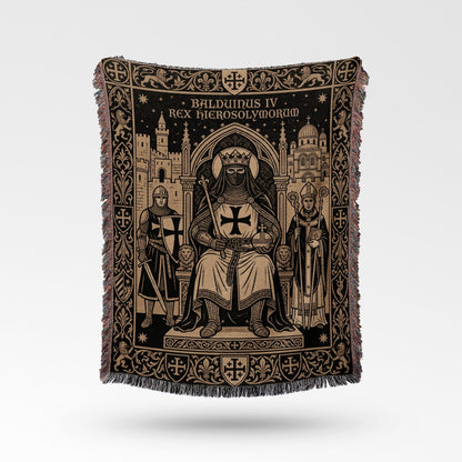 CalmNestStyle Templar Regalia Woven Blanket jacquard woven blanket
