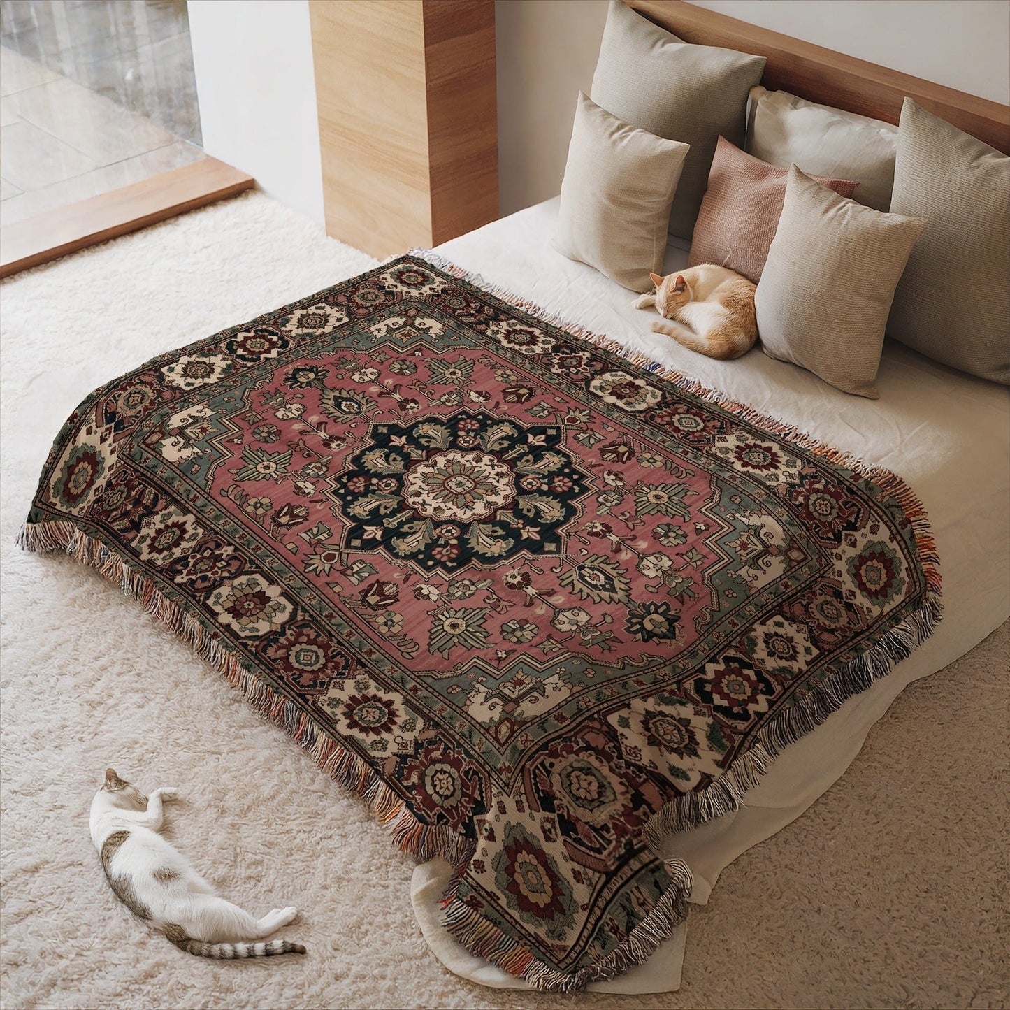 Elegant Patterned Blanket Art for Home Decor Product