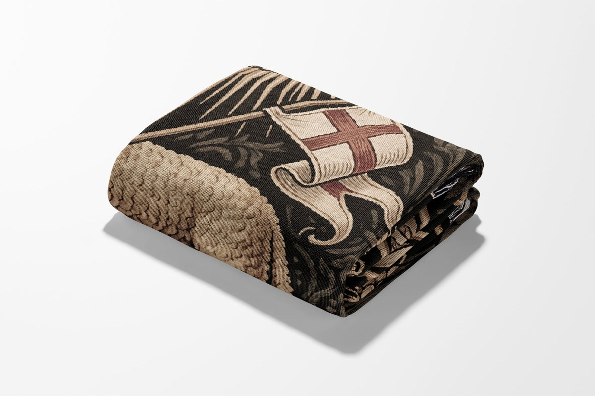 CalmNestStyle Divine Lamb & Dove Tapestry Woven Blanket jacquard woven blanket