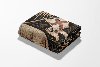 CalmNestStyle Divine Lamb & Dove Tapestry Woven Blanket jacquard woven blanket