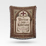 Veritas Liberabit Illuminated Woven Blanket