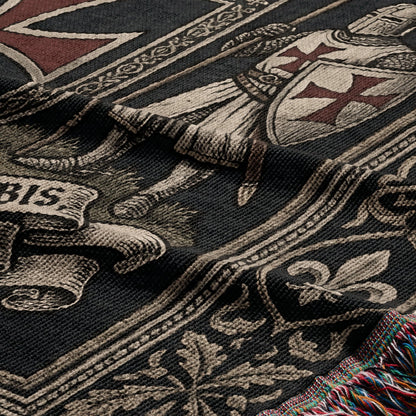 CalmNestStyle Templar Regalia Woven Blanket jacquard woven blanket