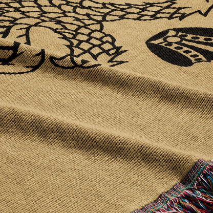 CalmNestStyle Byzantine Double Headed Eagle Flag Woven Blanket jacquard woven blanket