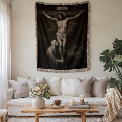Inspirational Crucifixion Scene Wall Hanging Decor