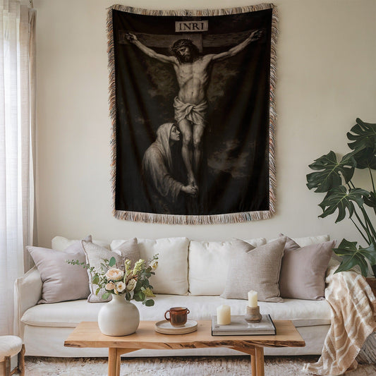 Inspirational Crucifixion Scene Wall Hanging Decor