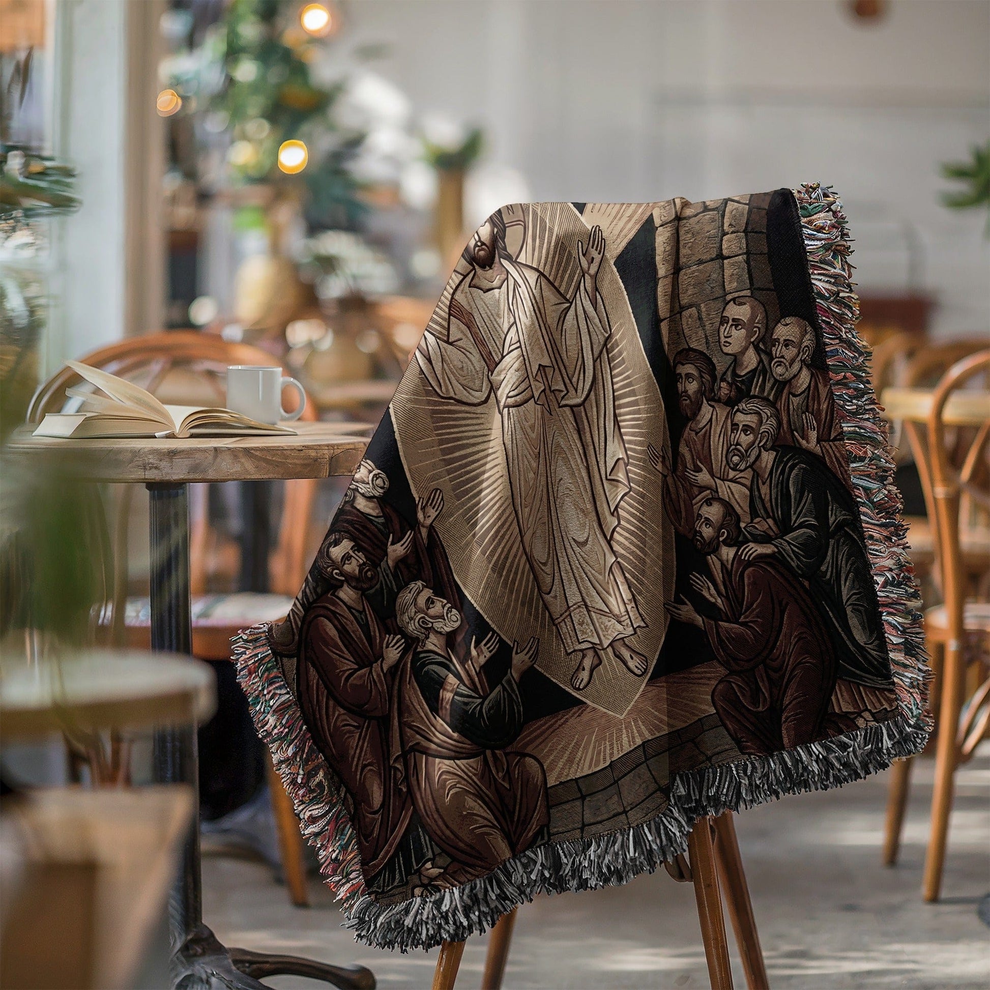 Religious Art Tapestry Blanket Perfect for Home Decor