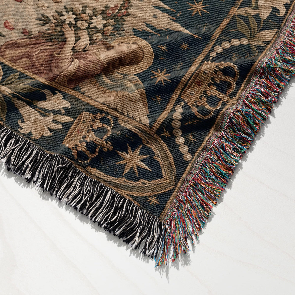 CalmNestStyle The Coronation of Mary jacquard woven blanket