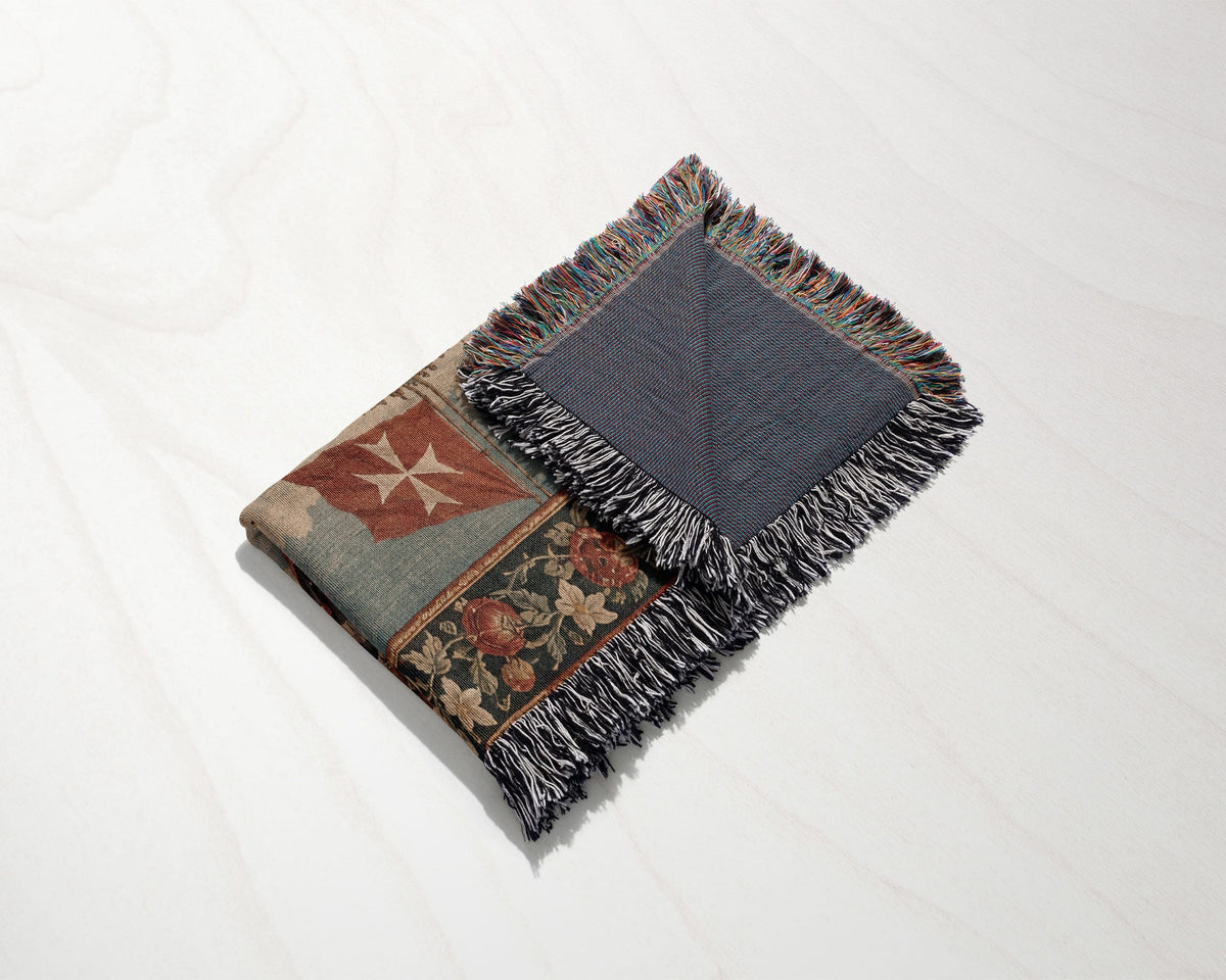 CalmNestStyle Great Siege of Malta 1565 Tapestry Woven Blanket jacquard woven blanket