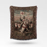 Crusader Commander Woven Blanket Templar Army Throw