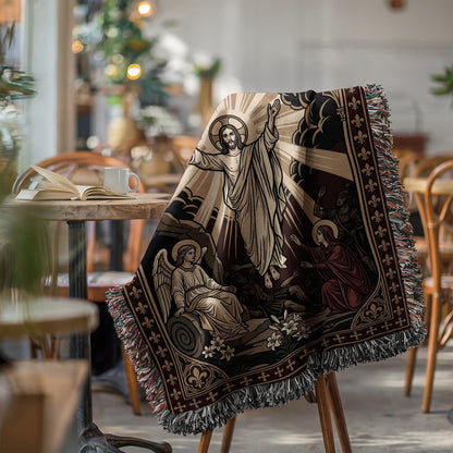 Religious Artwork Throw Blanket Home Decor Accessory