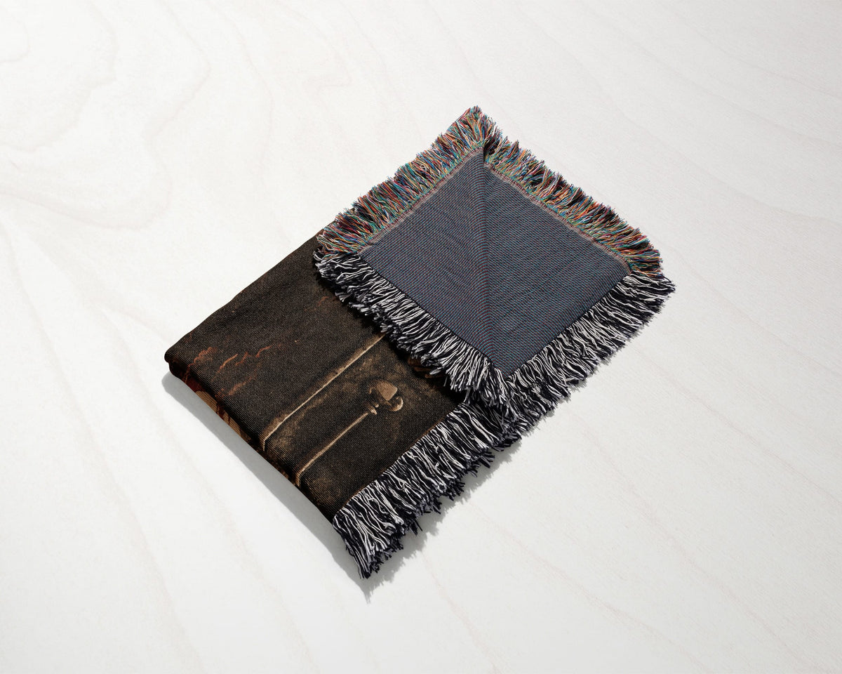 MyDesigns Knights Riding to the Cathedral jacquard woven blanket