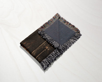 MyDesigns Knights Riding to the Cathedral jacquard woven blanket