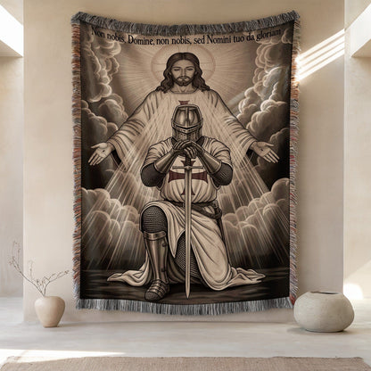 Christian Knight and Jesus Christ Religious Decor