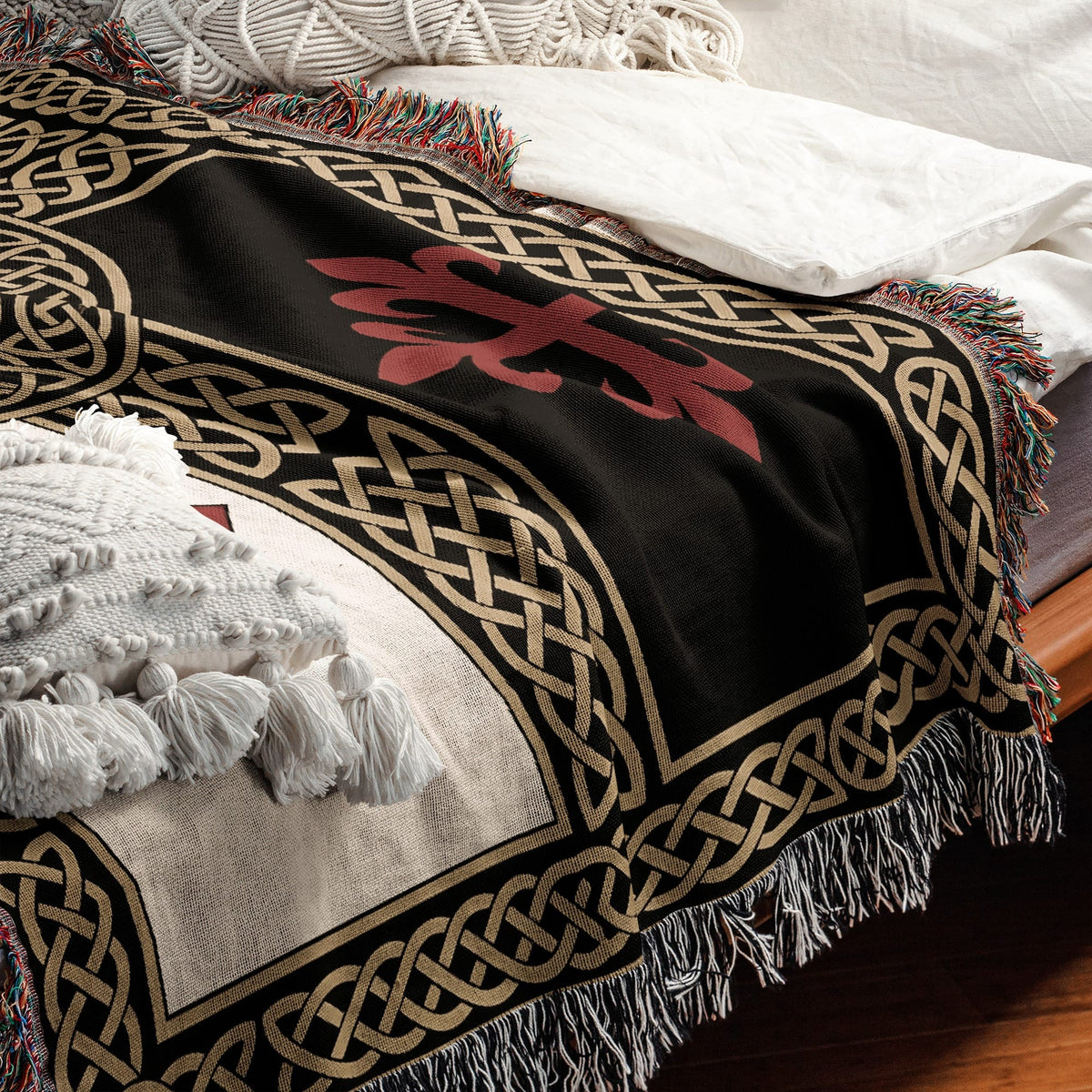 MyDesigns Medieval Blanket – Order of Christ, Calatrava, Alcantara & Santiago Woven Throw jacquard woven blanket