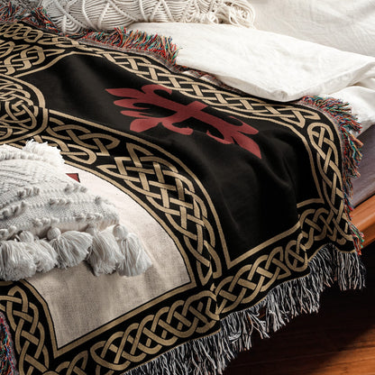MyDesigns Medieval Blanket – Order of Christ, Calatrava, Alcantara & Santiago Woven Throw jacquard woven blanket