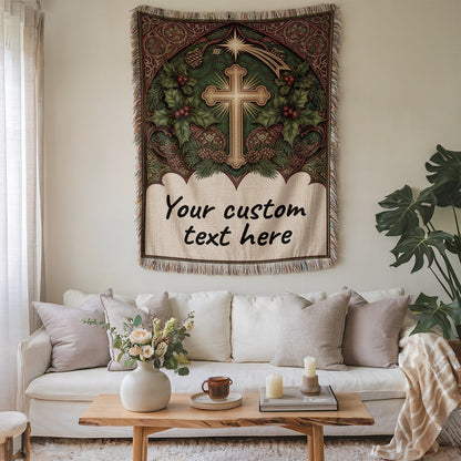 Religious Tapestry with Custom Text Option Product