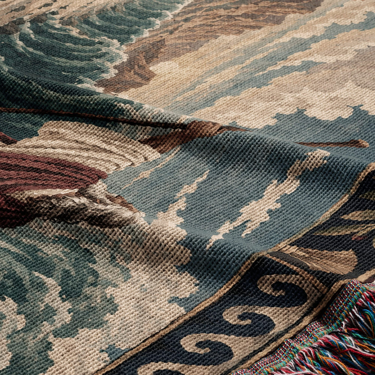 CalmNestStyle Moses and the Exodus Crossing jacquard woven blanket