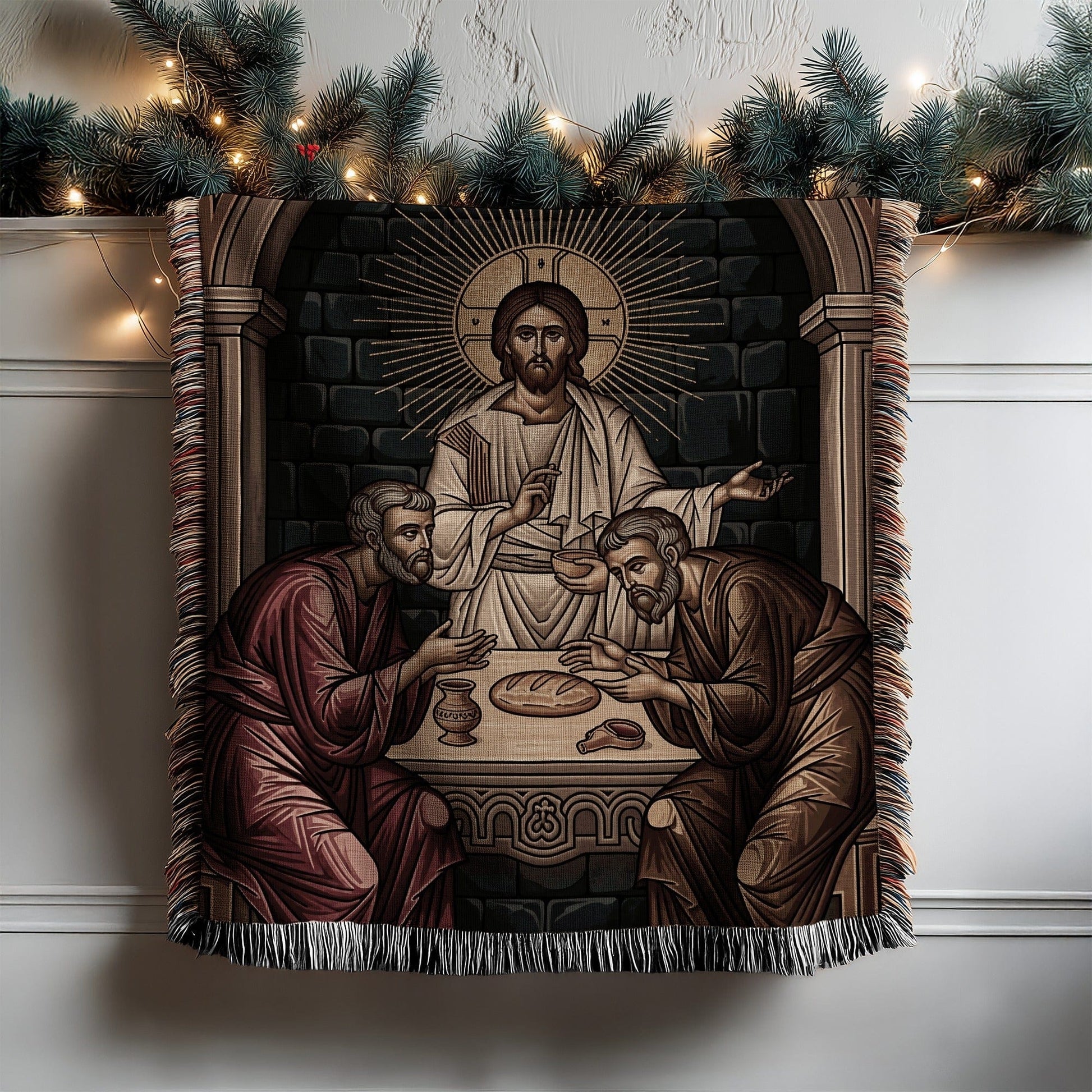 Last Supper Jesus and Disciples Religious Tapestry Product