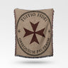 Tuitio Fidei Obsequium Pauperum Malta Woven Blanket