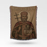 Vidovdan Celebration Depiction Religious Figure Woven Blanket
