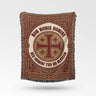 Non Nobis Domine Jerusalem Cross Woven Blanket