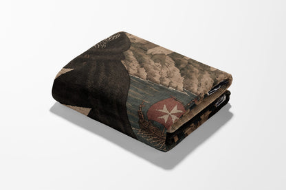 MyDesigns Hospitaller Knight of Malta - Your Portrait, Woven jacquard woven blanket