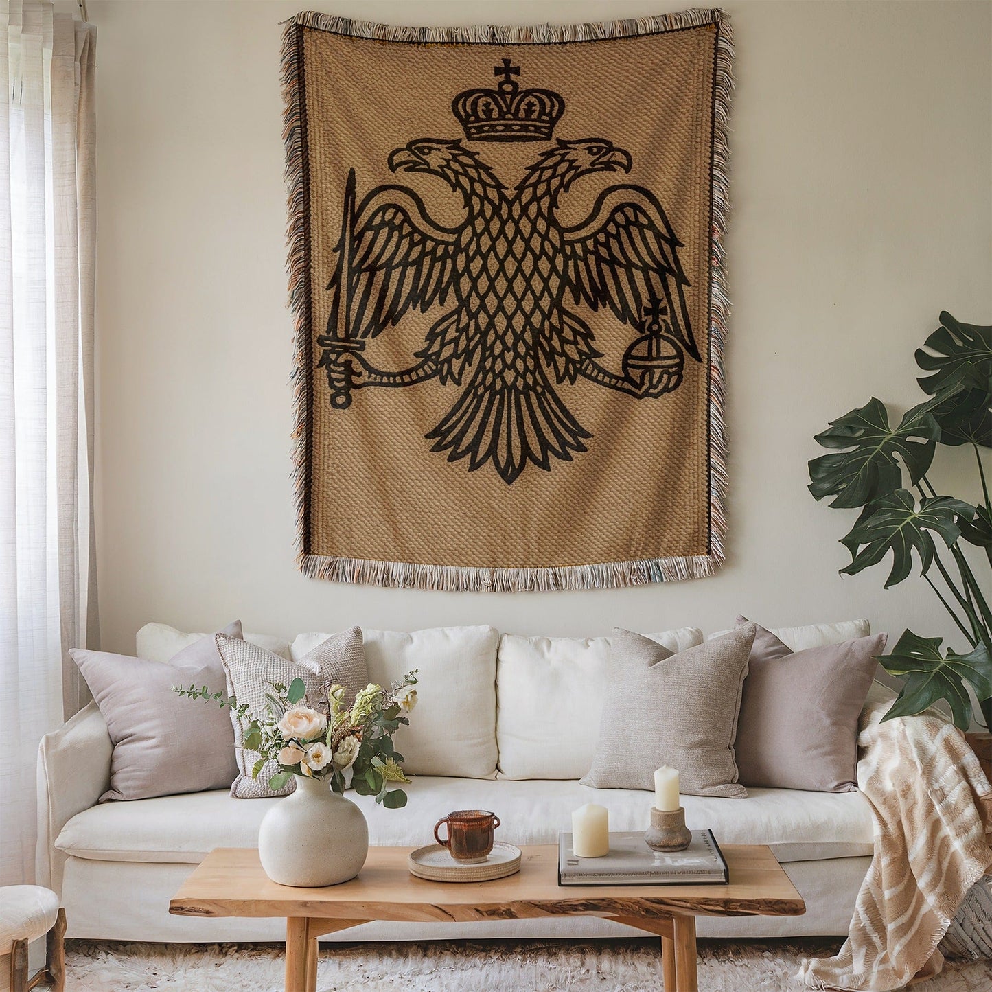 Double-Headed Eagle Tapestry Wall Art