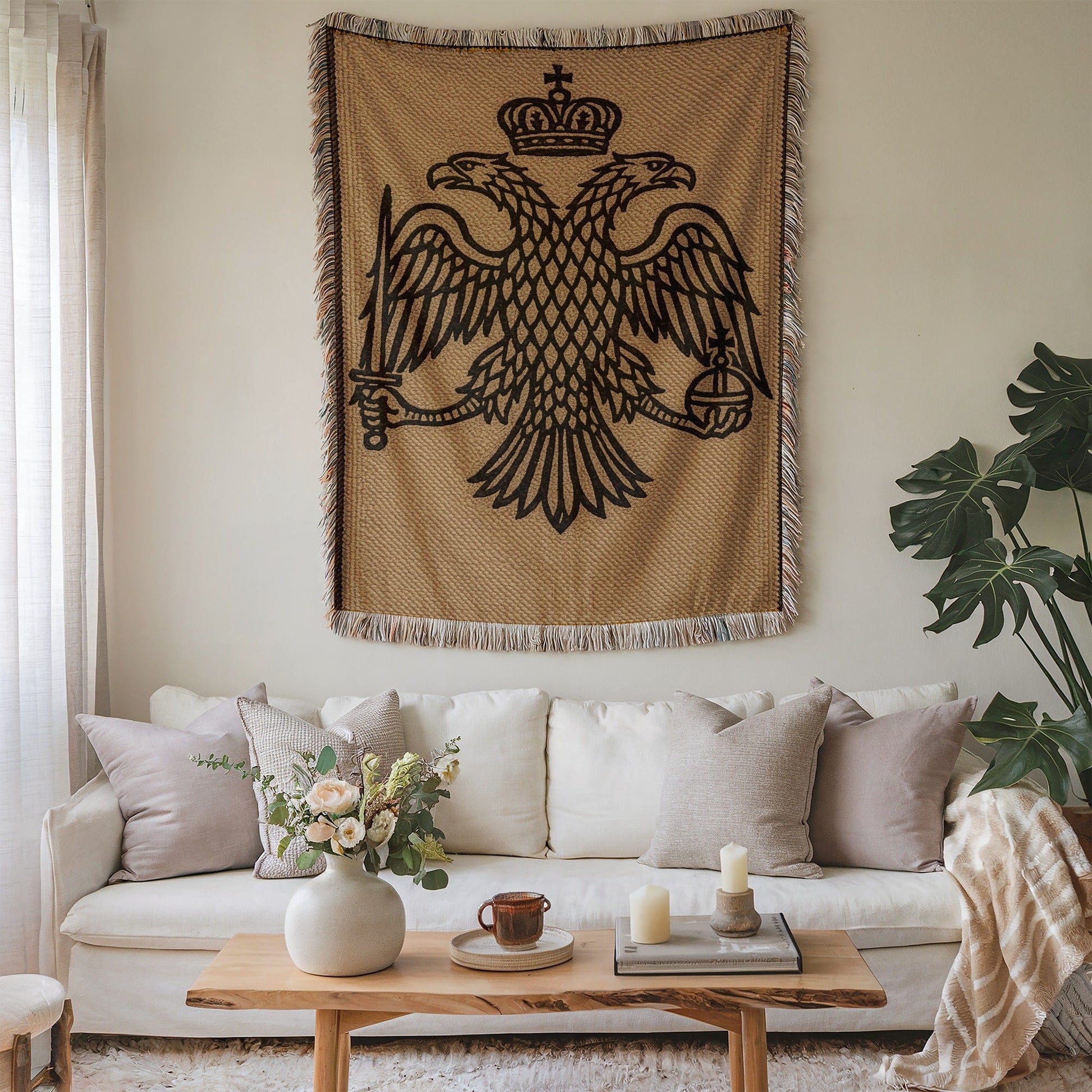 Double-Headed Eagle Tapestry Wall Art