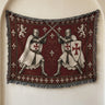 Medieval Blanket – Two Templar Knights Crossing Swords Woven Throw