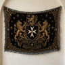 Order of Saint John Hospitallers Fleur de Lis Crest Woven Blanket