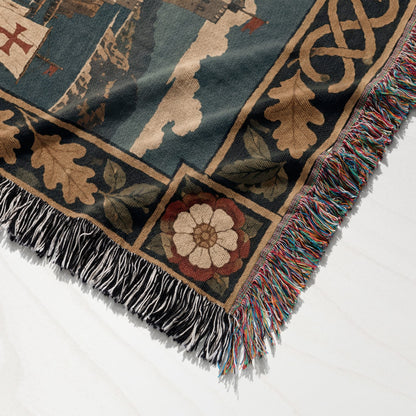 CalmNestStyle Richard the Lionheart at Acre jacquard woven blanket