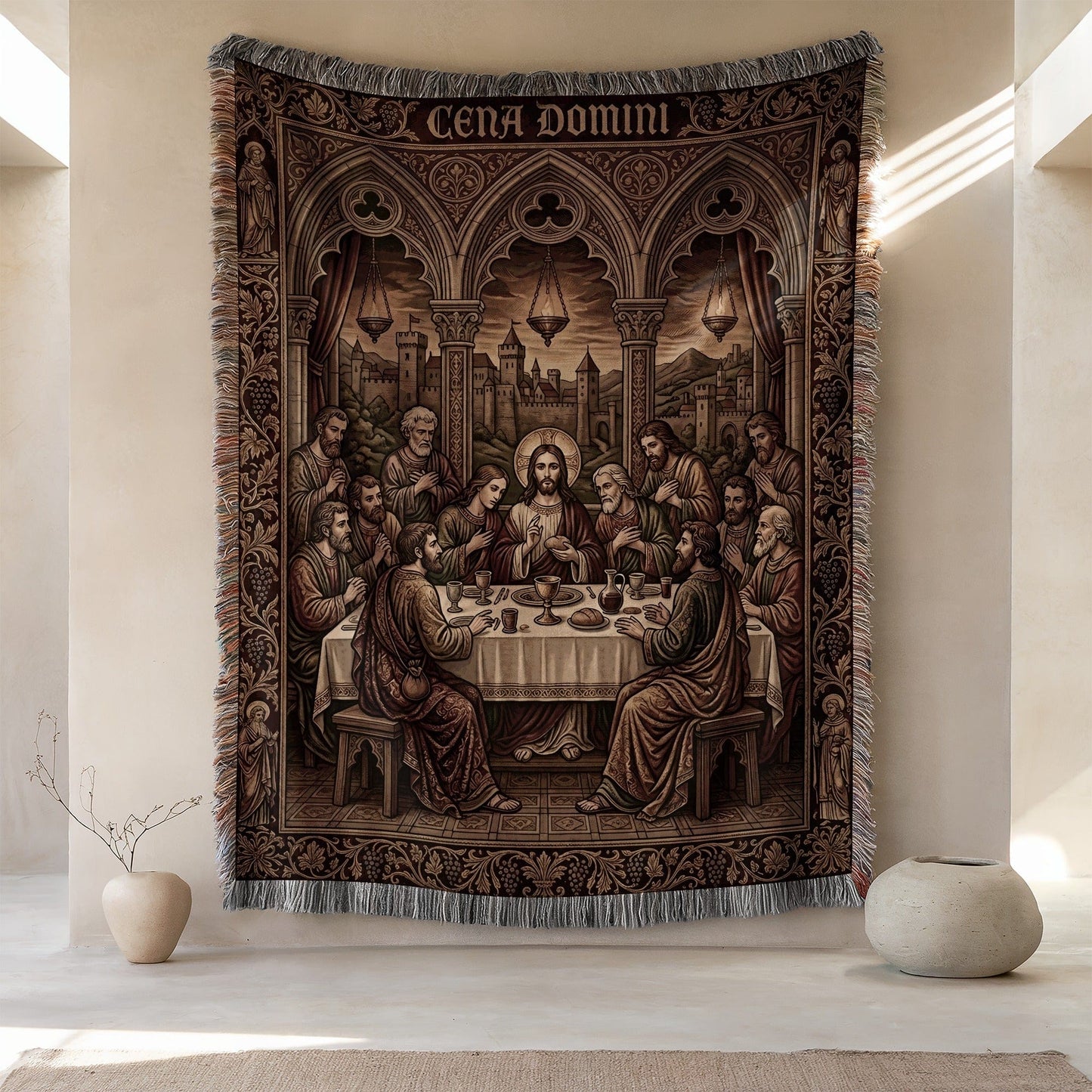 The Last Supper Artwork Woven Tapestry Wall Hanging