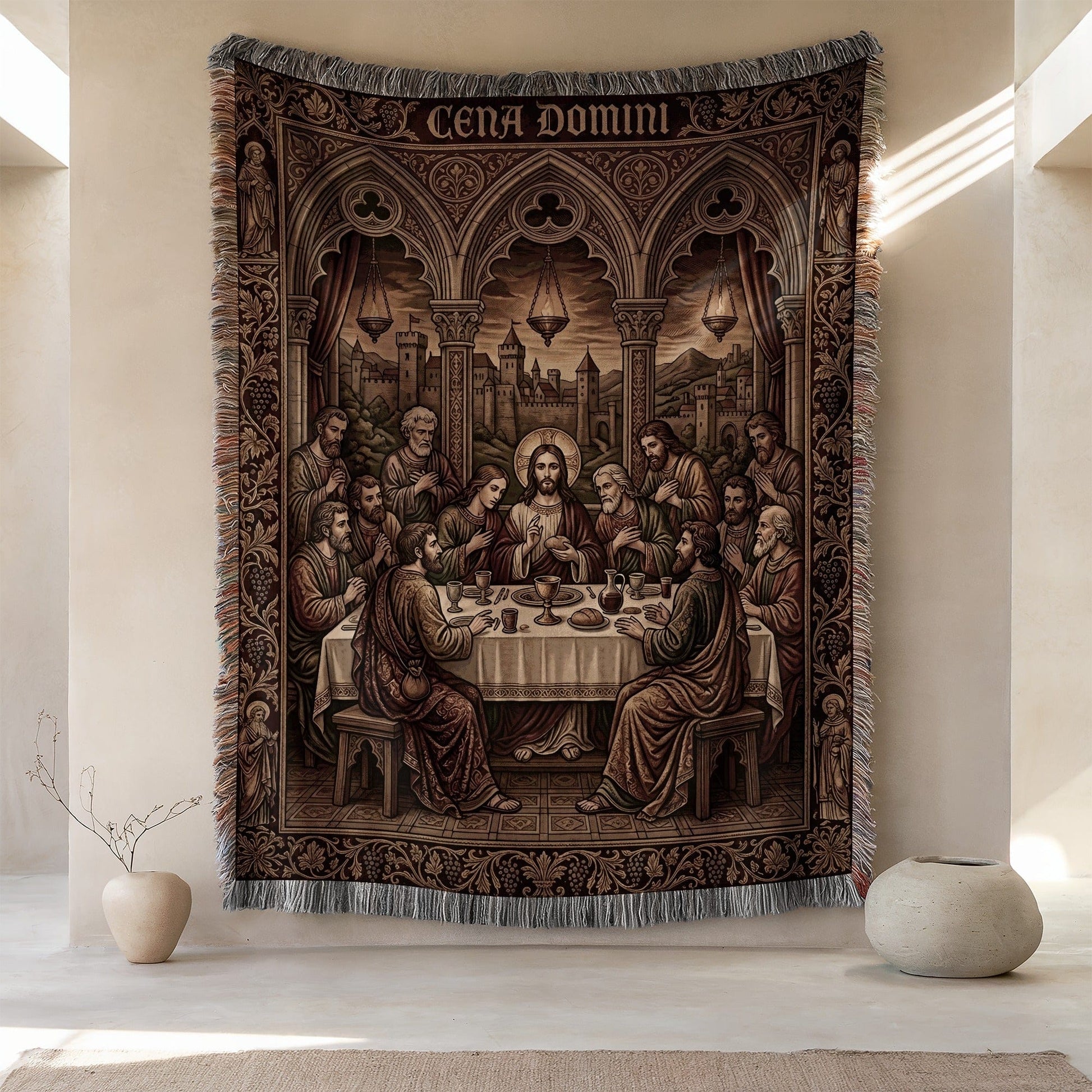 The Last Supper Artwork Woven Tapestry Wall Hanging