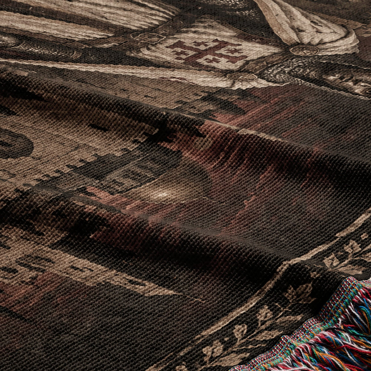 MyDesigns Baldwin IV I King of Jerusalem at Sunset jacquard woven blanket