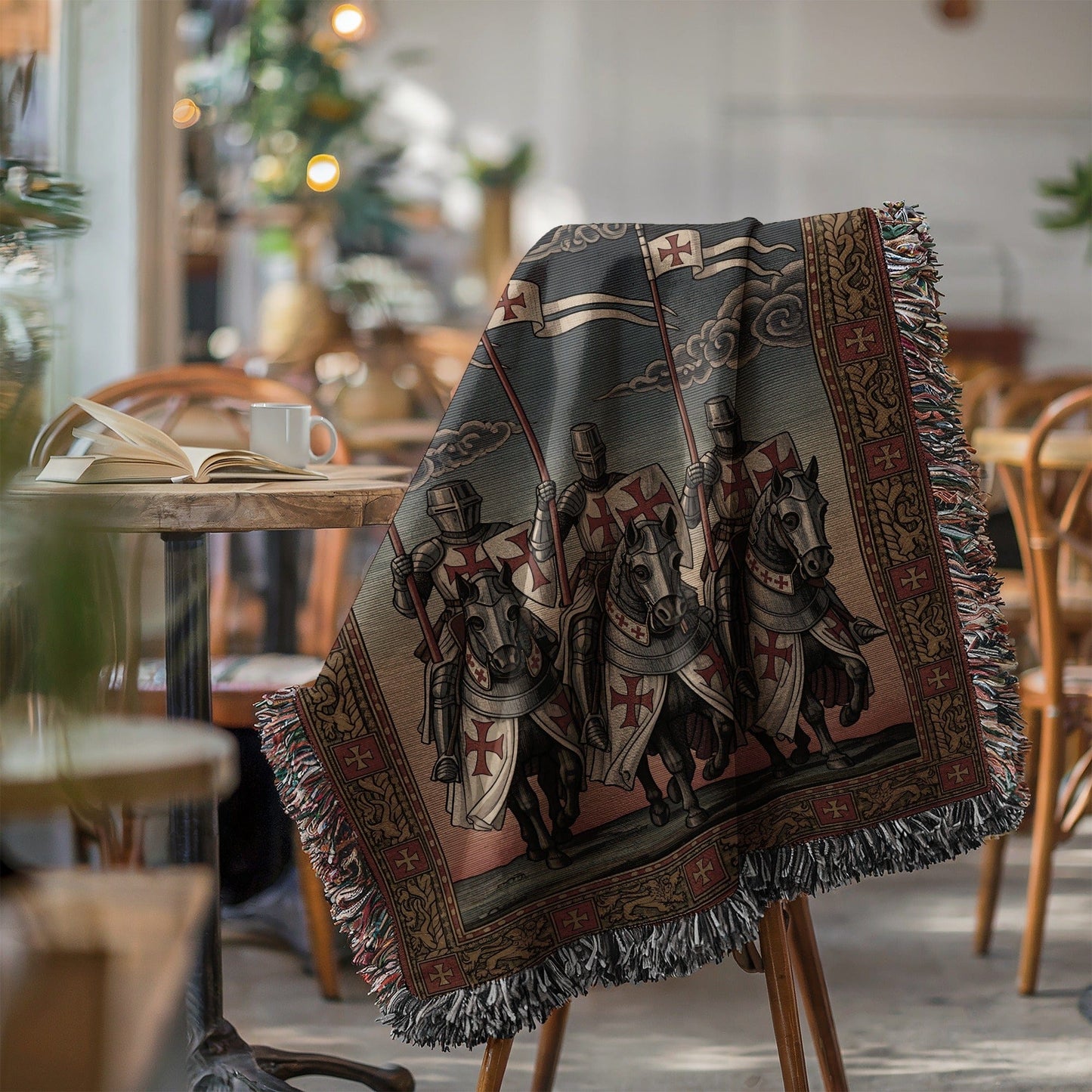 Medieval Knights Tapestry Throw Blanket product