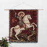 Saint George the Victorious Woven Blanket Orthodox Christian Icon