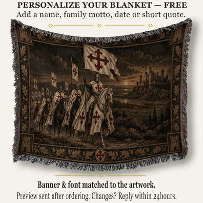 MyDesigns The Great Banner and the Host jacquard woven blanket