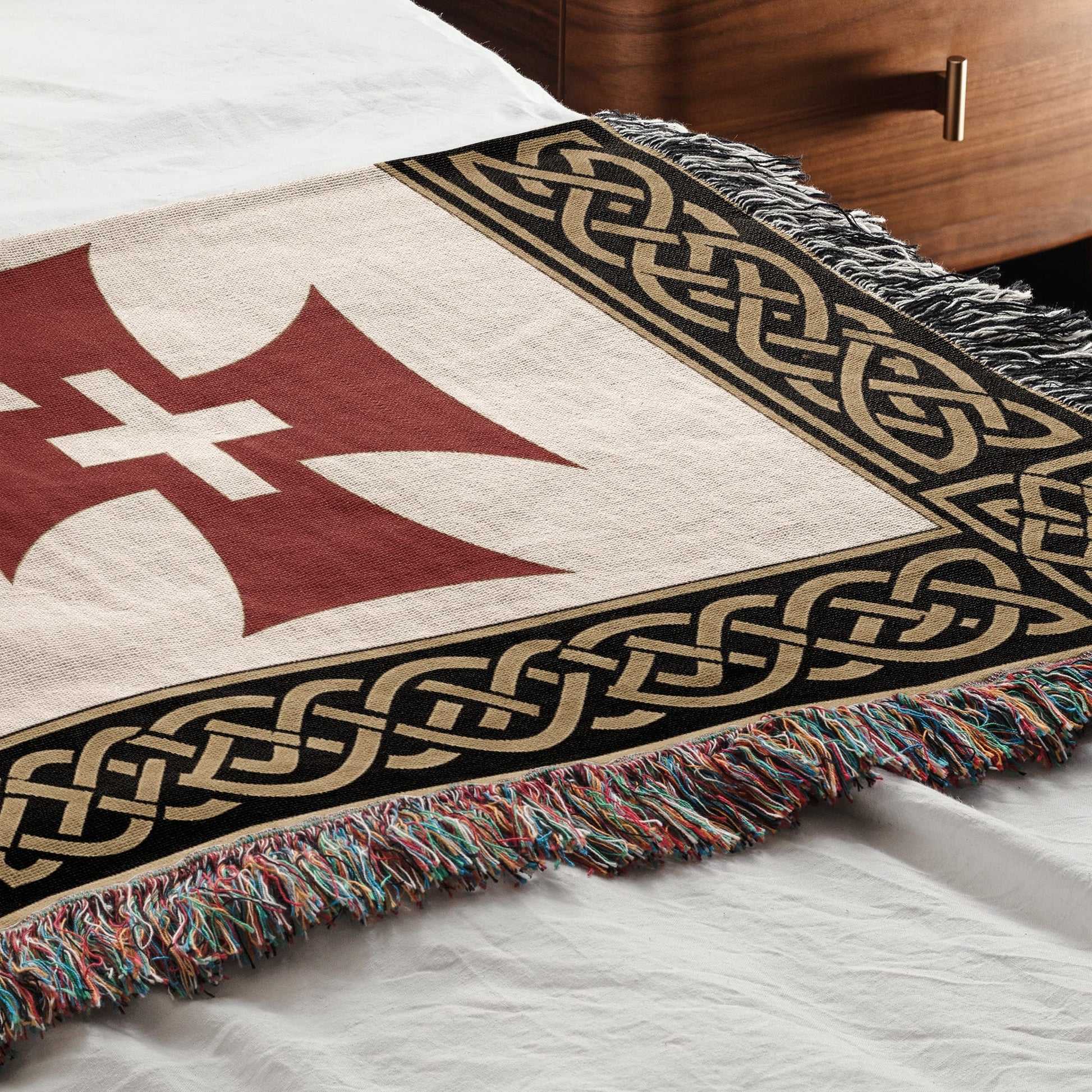 MyDesigns Military Orders Tapestry Blanket – Order of Christ, Alcantara, Calatrava & Santiago Woven Throw jacquard woven blanket
