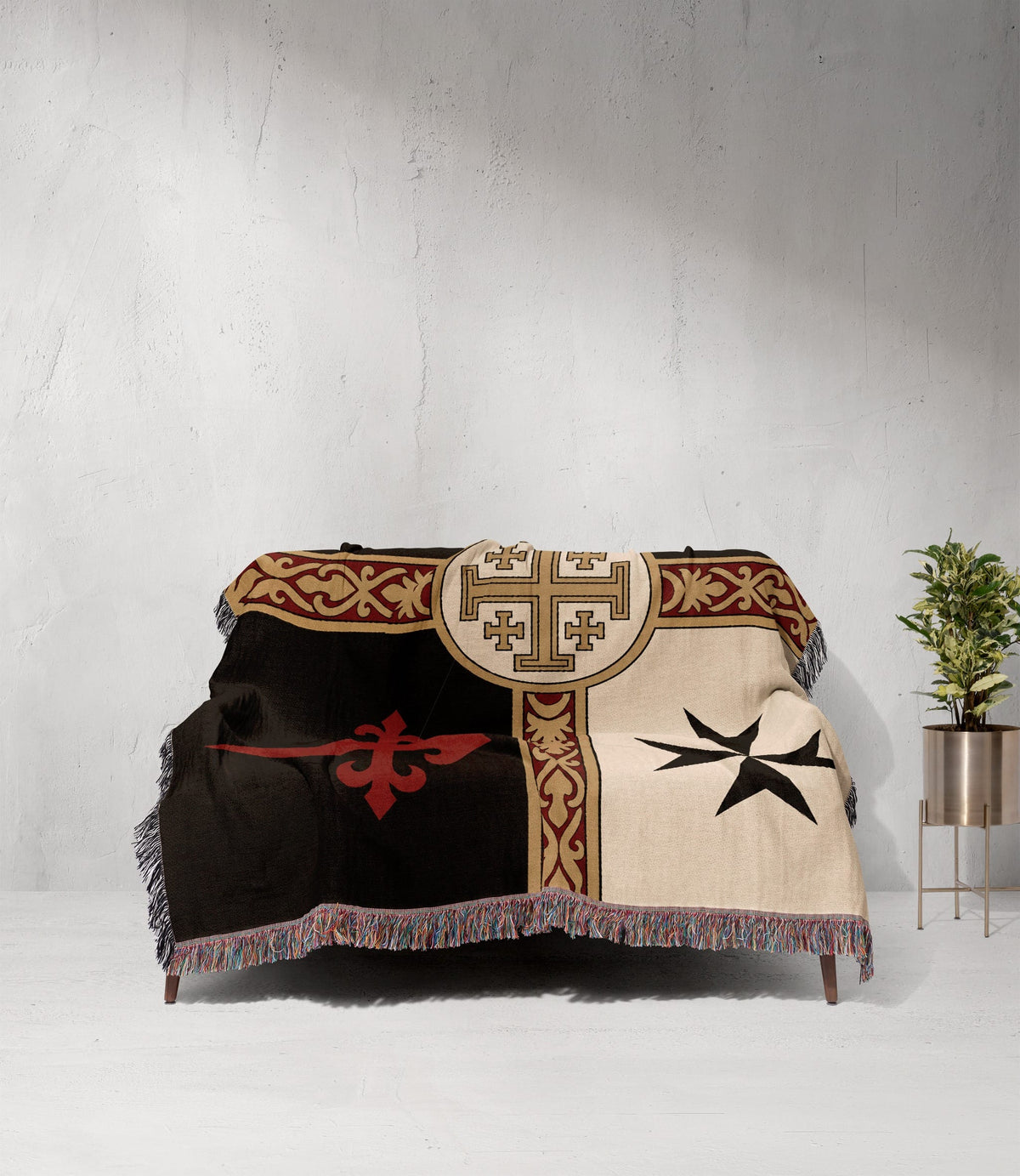 MyDesigns Ancient Orders I Night jacquard woven blanket