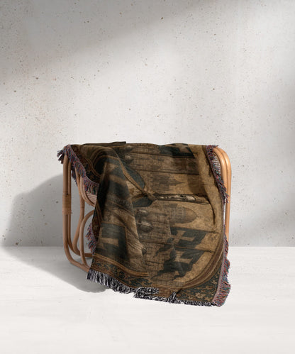 CalmNestStyle Baldwin IV Before His Knights jacquard woven blanket