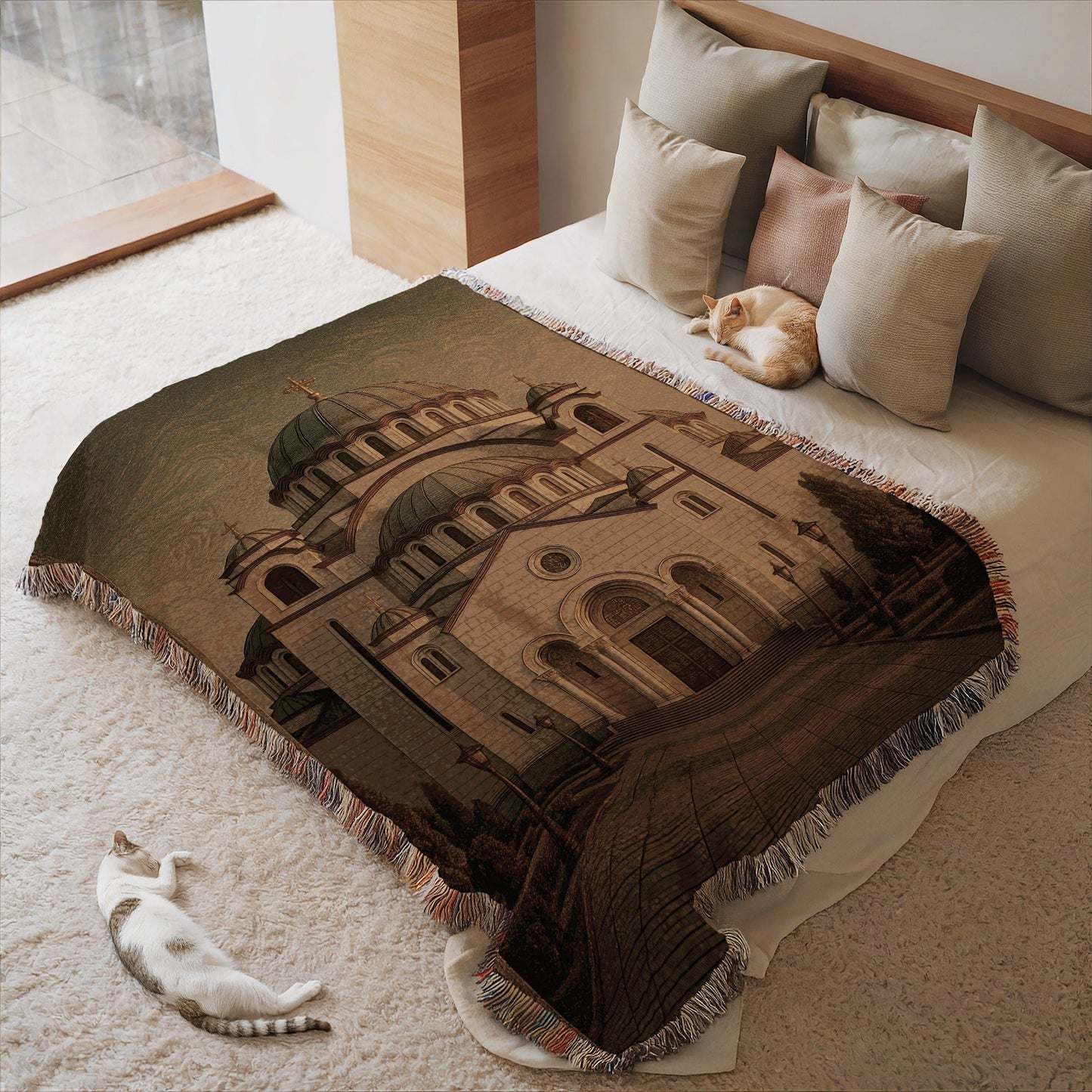 Beautiful Image of Tranquil Scene on Cozy Blanket