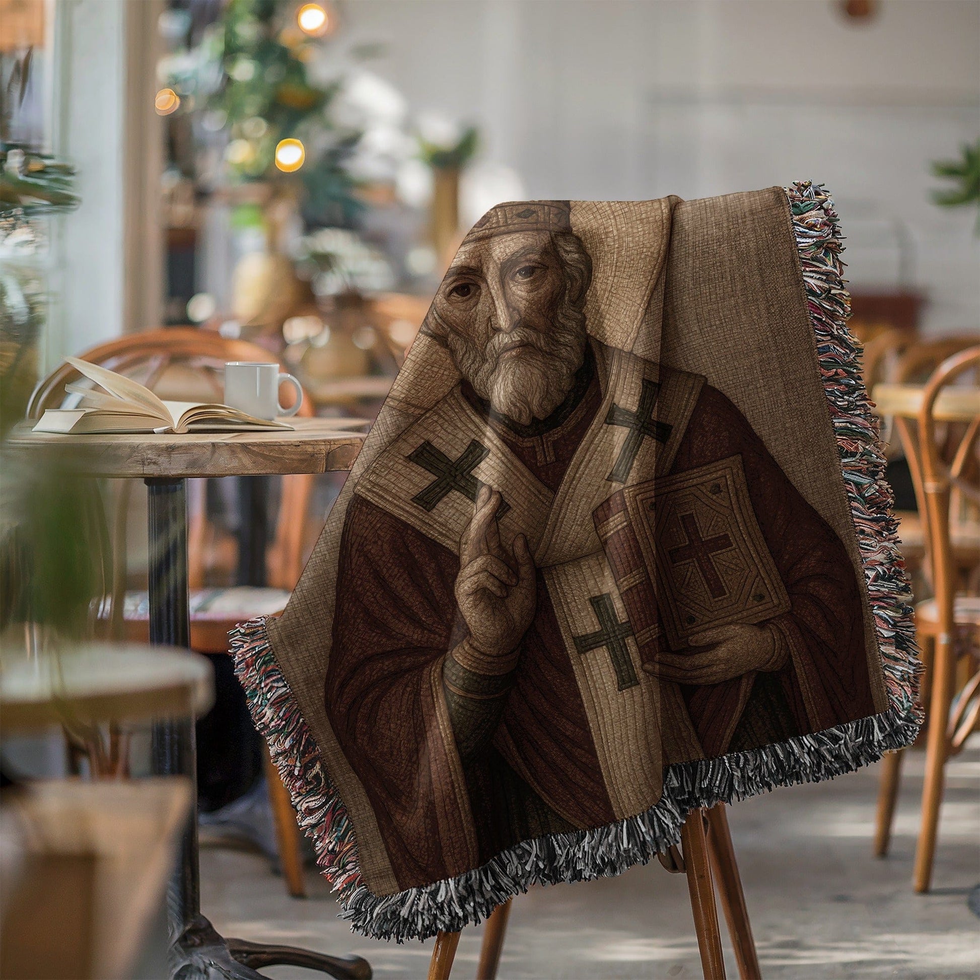 Saintly Artwork Throw Blanket for Cozy Home Decor