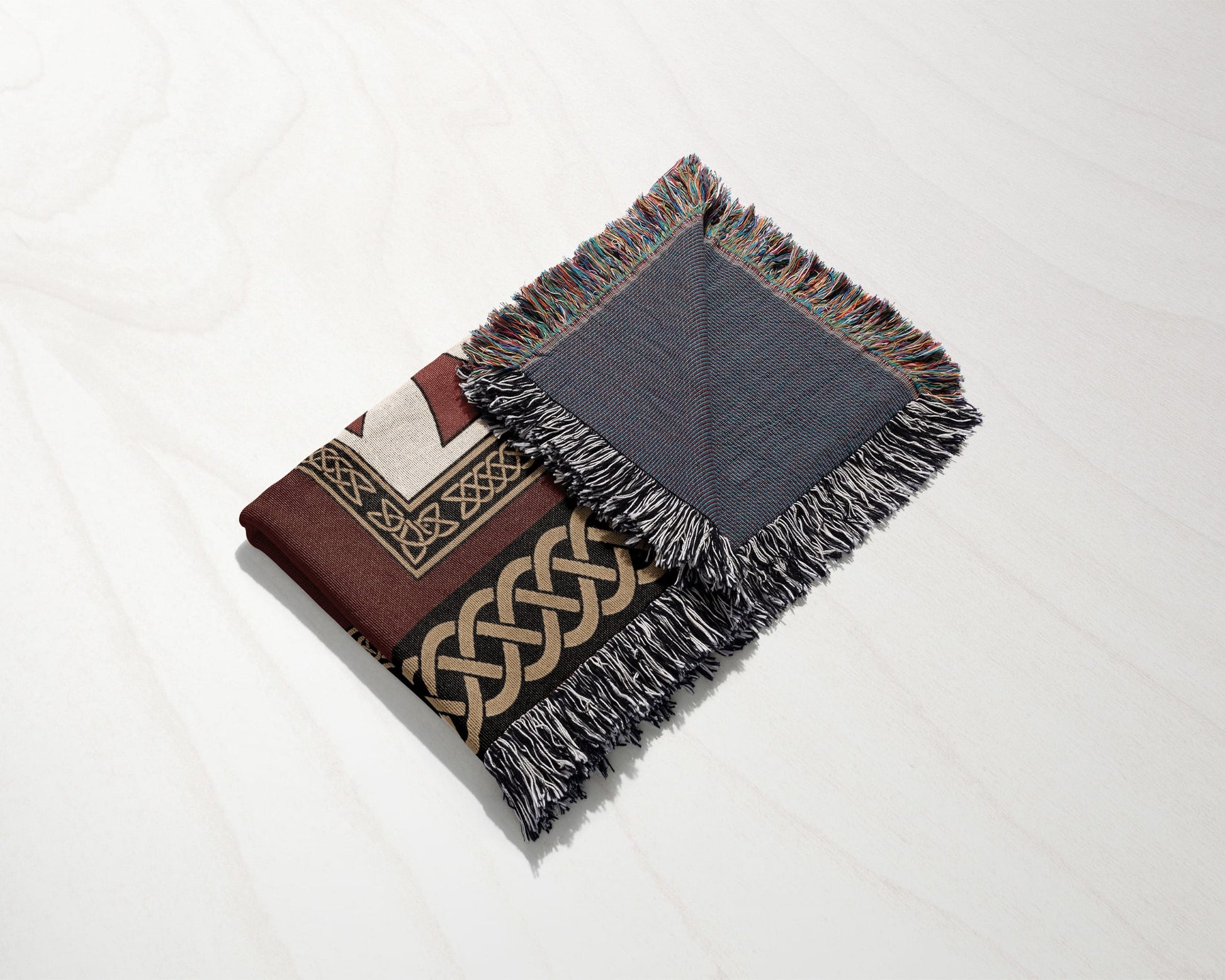 MyDesigns Medieval Blanket – Crusader Orders Medallion Woven Throw, Jerusalem Cross jacquard woven blanket