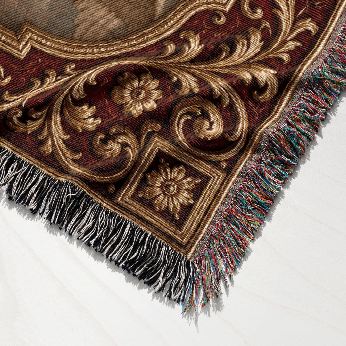 CalmNestStyle Mary, Queen of Heaven jacquard woven blanket