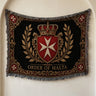 Order of Malta Crown and Gold Laurel Woven Blanket