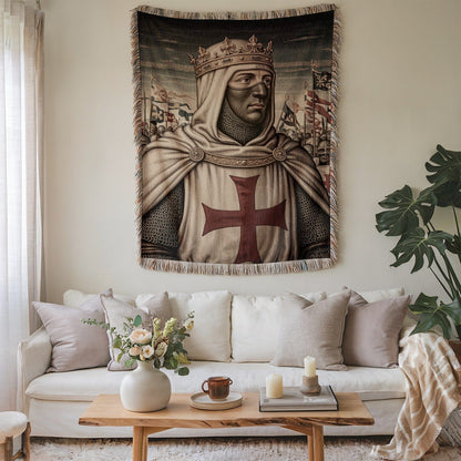 Majestic Medieval King Tapestry Wall Art Decoration