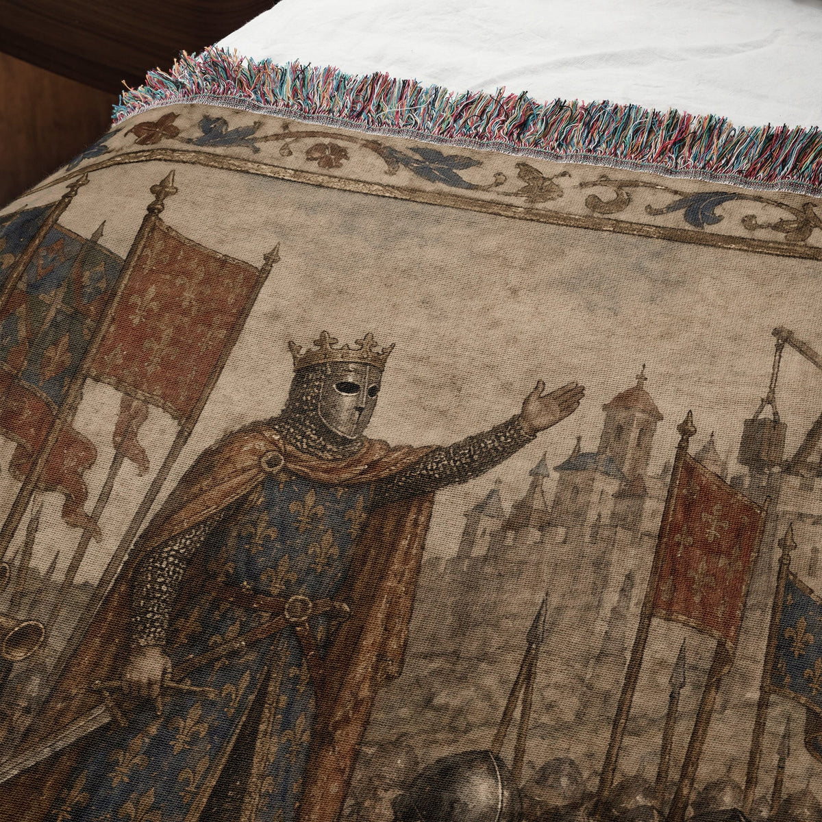 CalmNestStyle Baldwin IV Addresses His Army jacquard woven blanket