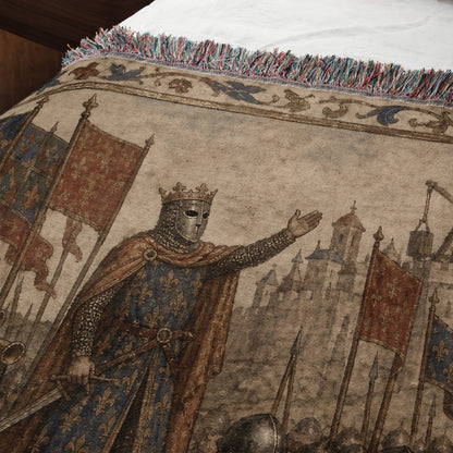 CalmNestStyle Baldwin IV Addresses His Army jacquard woven blanket
